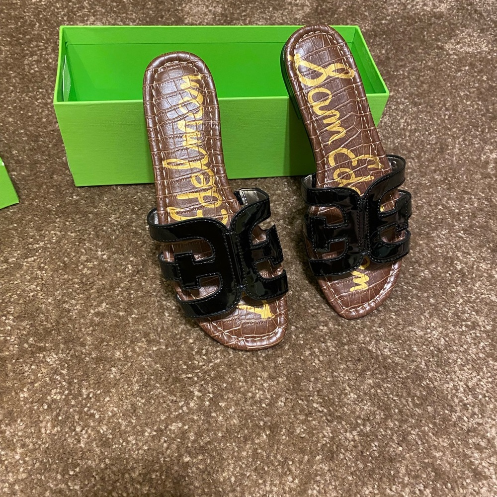 Sam Edelman, Bay, Black Patent, Size 7.